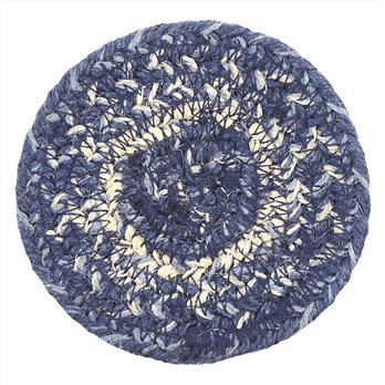 Great Falls Blue Jute Coaster Set of 6