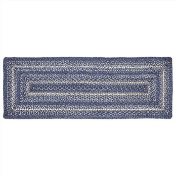 Great Falls Blue Jute Rect Runner 13x36