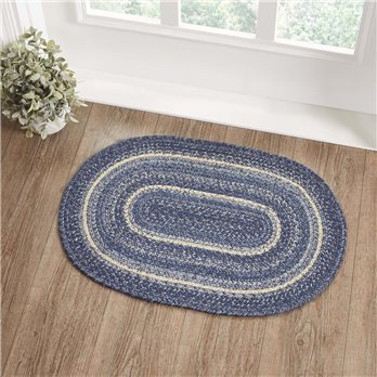 Great Falls Blue Jute Rug Oval 20x30