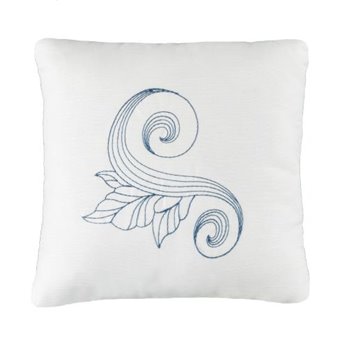 Savannah Embroidered Swirl Pillow