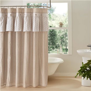 Camilia Ruffled Shower Curtain 72x72