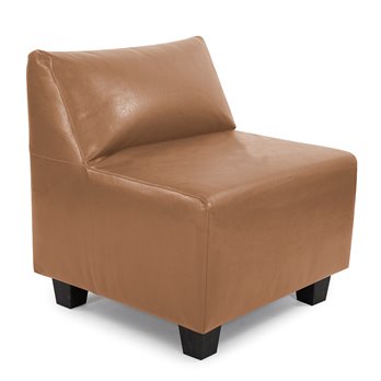 Howard Elliott Pod Chair Faux Leather Avanti Bronze Complete Chair