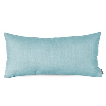 Howard Elliott Kidney Pillow Textured Solid Sterling Breeze - Poly Insert