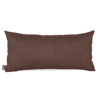 Howard Elliott Kidney Pillow Textured Solid Sterling Chocolate - Down Insert