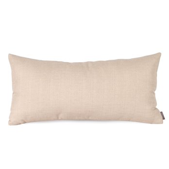 Howard Elliott Kidney Pillow Textured Solid Sterling Sand - Poly Insert