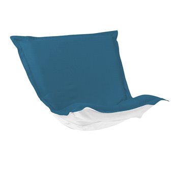 Howard Elliott Puff Chair Cushion Outdoor Sunbrella Seascape Turquoise Cushion & Cover