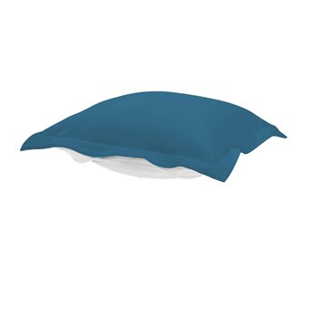 Howard Elliott Puff Chair Ottoman Outdoor Sunbrella Seascape Turquoise Cushion & Cover