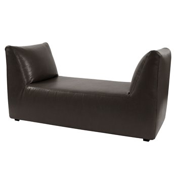 Howard Elliott Pod Bench Cover Faux Leather Avanti Black - Cover Only, Base Not Included