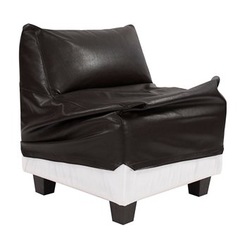Howard Elliott Pod Chair Cover Faux Leather Avanti Black - Cover Only, Chair Base Not Included
