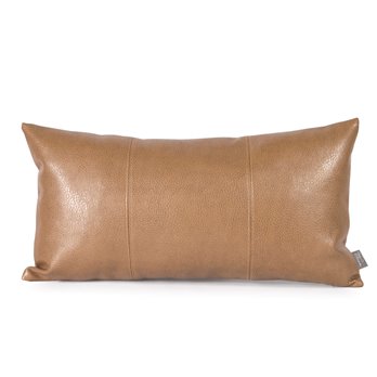 Howard Elliott Kidney Pillow Faux Leather Avanti Bronze