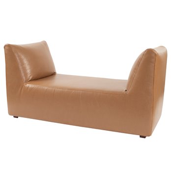 Howard Elliott Pod Bench Cover Faux Leather Avanti Bronze - Cover Only, Base Not Included