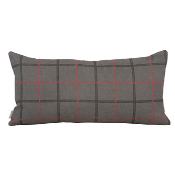 Howard Elliott Kidney Pillow Oxford Charcoal - Down Insert