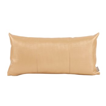 Howard Elliott Kidney Pillow Faux Leather Metallic Luxe Gold