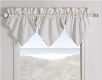 Classic Linen Ivory Ascot Valance