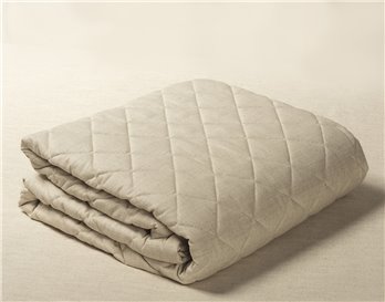 Classic Linen Natural Cal King Quilt