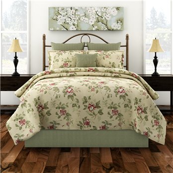 Country Rose Square Pillow