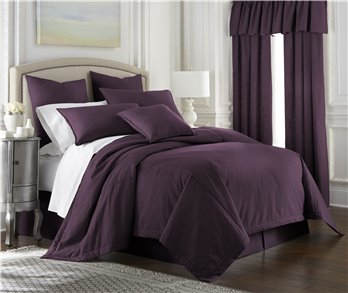 Cambric Eggplant Comforter Queen