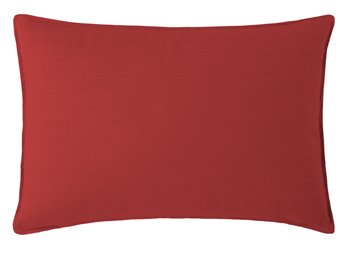 Cambric Red Pillow Sham King