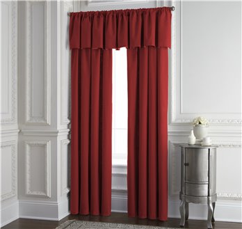 Cambric Red Lined Drapery Panel 52"x96" - Each