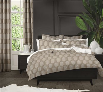 Maidstone Taupe Duvet Cover Set - Twin