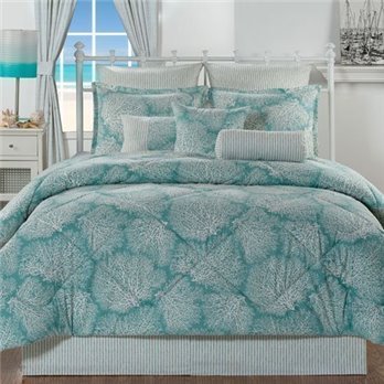 Tybee Island Queen size 9 piece Comforter Set