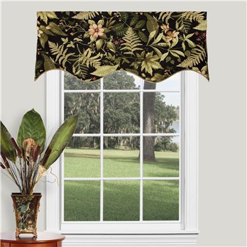 Tahitian Sunset 52" x 18" Lined Filler Valance by Thomasville