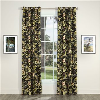 Tahitian Sunset 96" x 84" Grommet Top Curtains by Thomasville