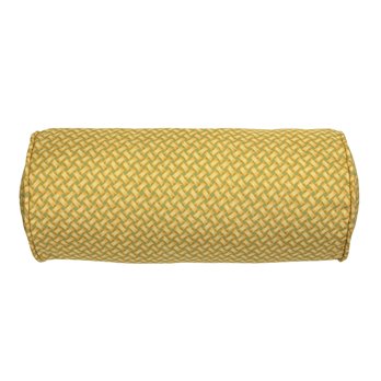 Ferngully Yellow 7 " x 17" Neckroll by Thomasville