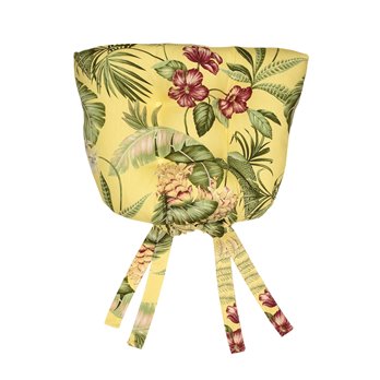 Ferngully Yellow 18"x14"x3" Pack of 4 - Chairpads - Floral by Thomasville