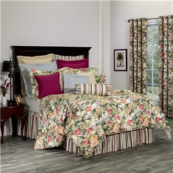 Virginia Queen Comforter Set  (18" drop)