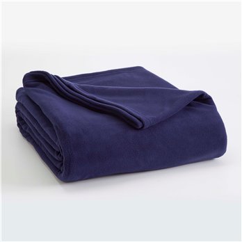 Vellux Twin Navy Microfleece Blanket