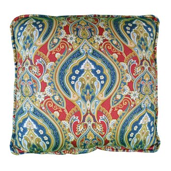 Tadeya - Red Square Pillow - 17"