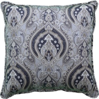 Tadeya - Black Square Pillow - 17"