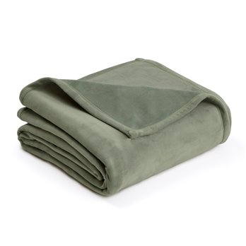 Vellux Twin Sage Plush Blanket