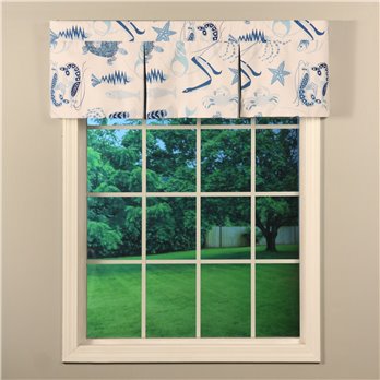 Seaside Harbor Pleat Valance