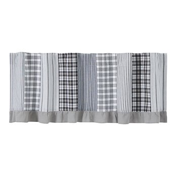 Sawyer Mill Black Patchwork Valance 19x60