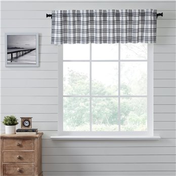 Sawyer Mill Black Plaid Valance 16x72