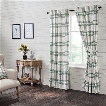 Pine Grove Plaid Panel Set of 2 84x40