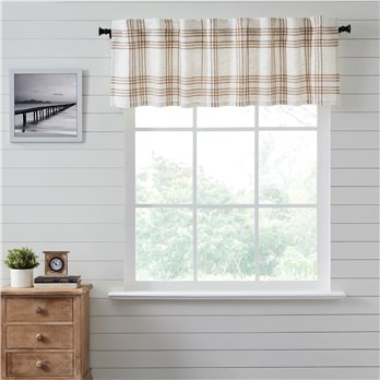 Wheat Plaid Valance 19x72