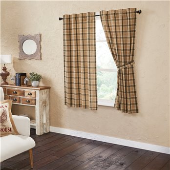 Cider Mill Plaid Short Panel Set of 2 63x36