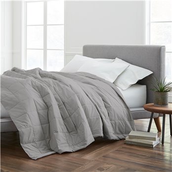 Martex EcoPure Cotton Filled Full/Queen Dark Grey Blanket
