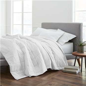 Martex EcoPure Cotton Filled Twin White Blanket