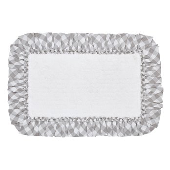 Annie Buffalo Grey Check Bathmat 20x30