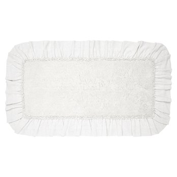 Burlap Antique White Bathmat 27x48