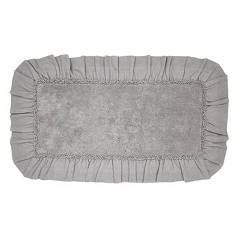 Burlap Dove Grey Bathmat 27x48