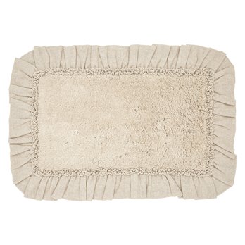 Burlap Vintage Bathmat 20x30