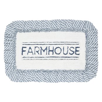 Sawyer Mill Blue Farmhouse Bathmat 20x30