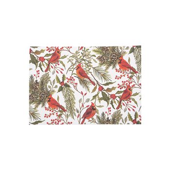 Cardinal Greenery Rectangular Woven Placemat