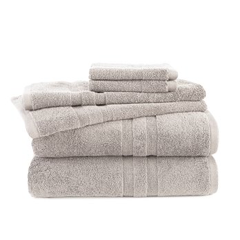 Martex Purity 6 Piece Light Gray Bath Towel Set