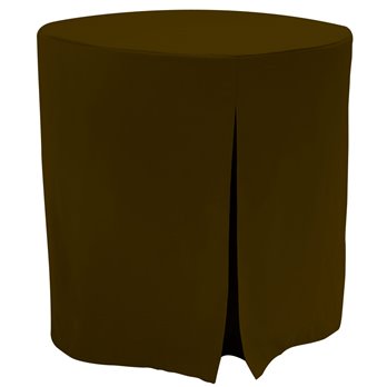 Tablevogue 30-Inch Chocolate Round Table Cover